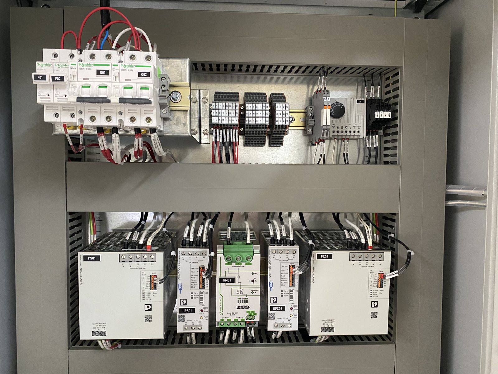Tablero de control con PLC